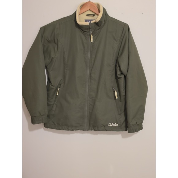 Cabela's Other - Vintage Y2K Cabela's Fleece Lined Jacket Olive Green Unisex Size L Fits M